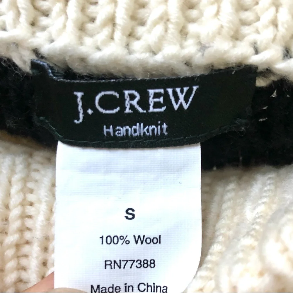 J. Crew Wool Hand Knit Sweater